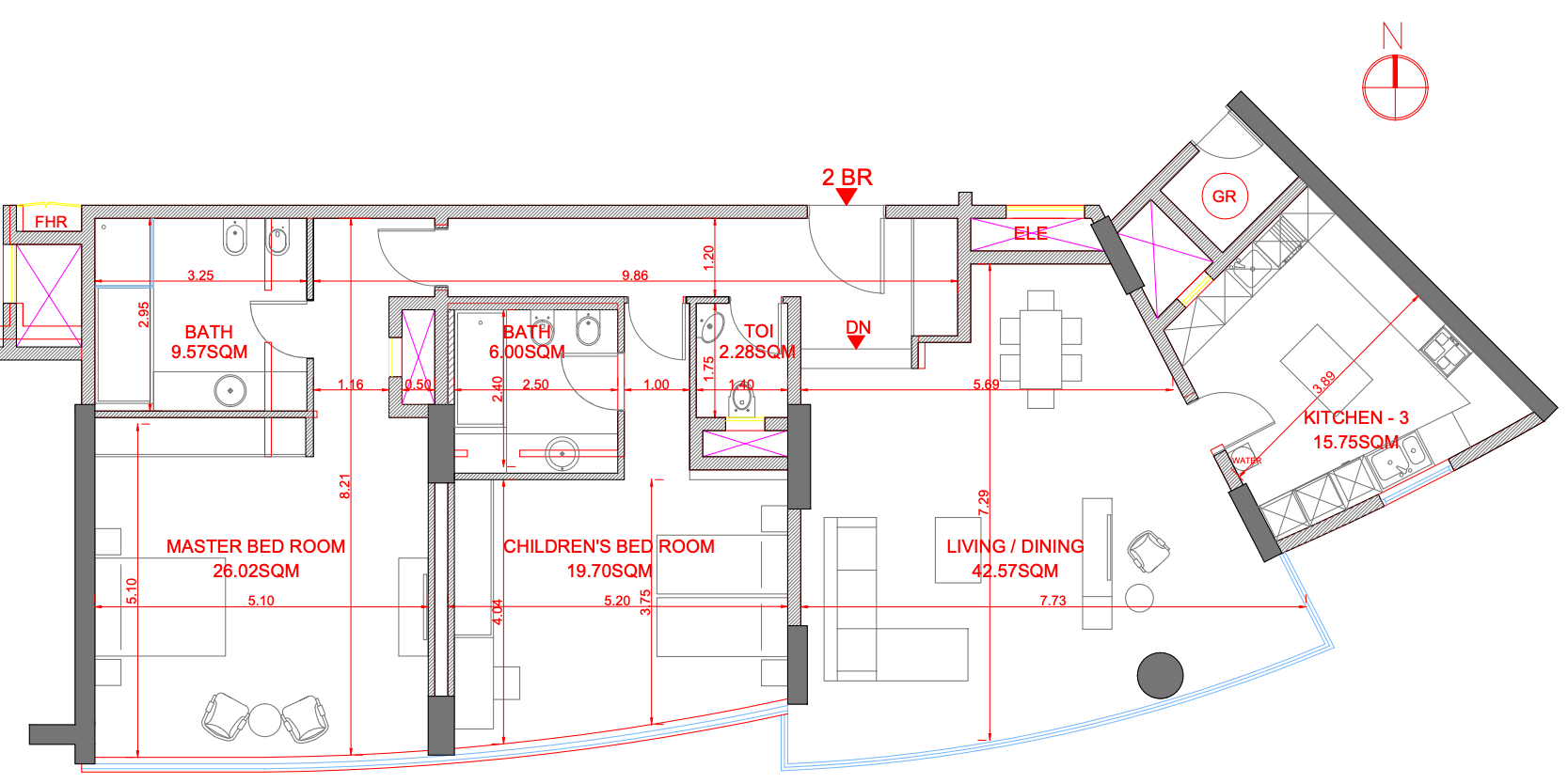2 bedroom flat for rent in manama bahrain